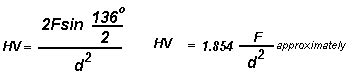 465 hv hardness testing|vickers hardness value formula.